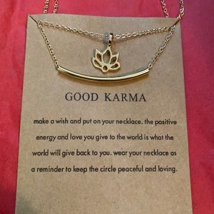 💚 3 items 15 Dainty karma necklace ✨💚